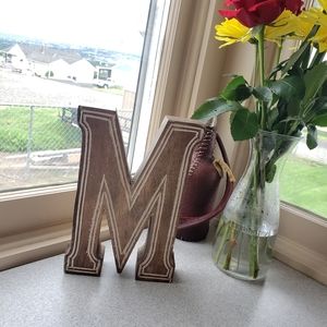 Wooden letter sign
